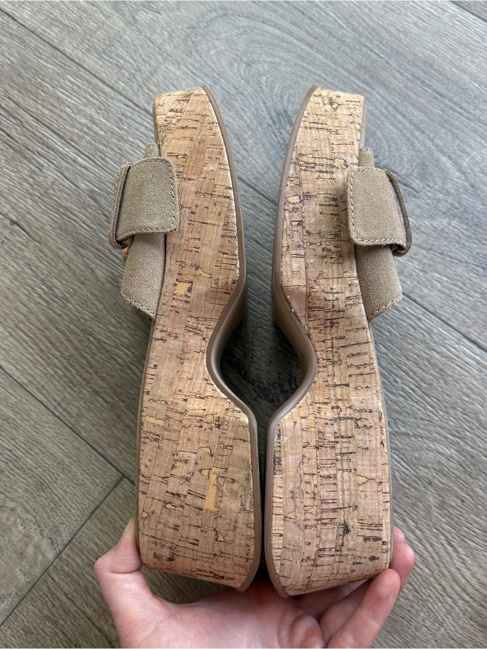 Vintage Steve Madden Y2K chunky platform sandals Gaia 8.5 women tan - Picture 8 of 9